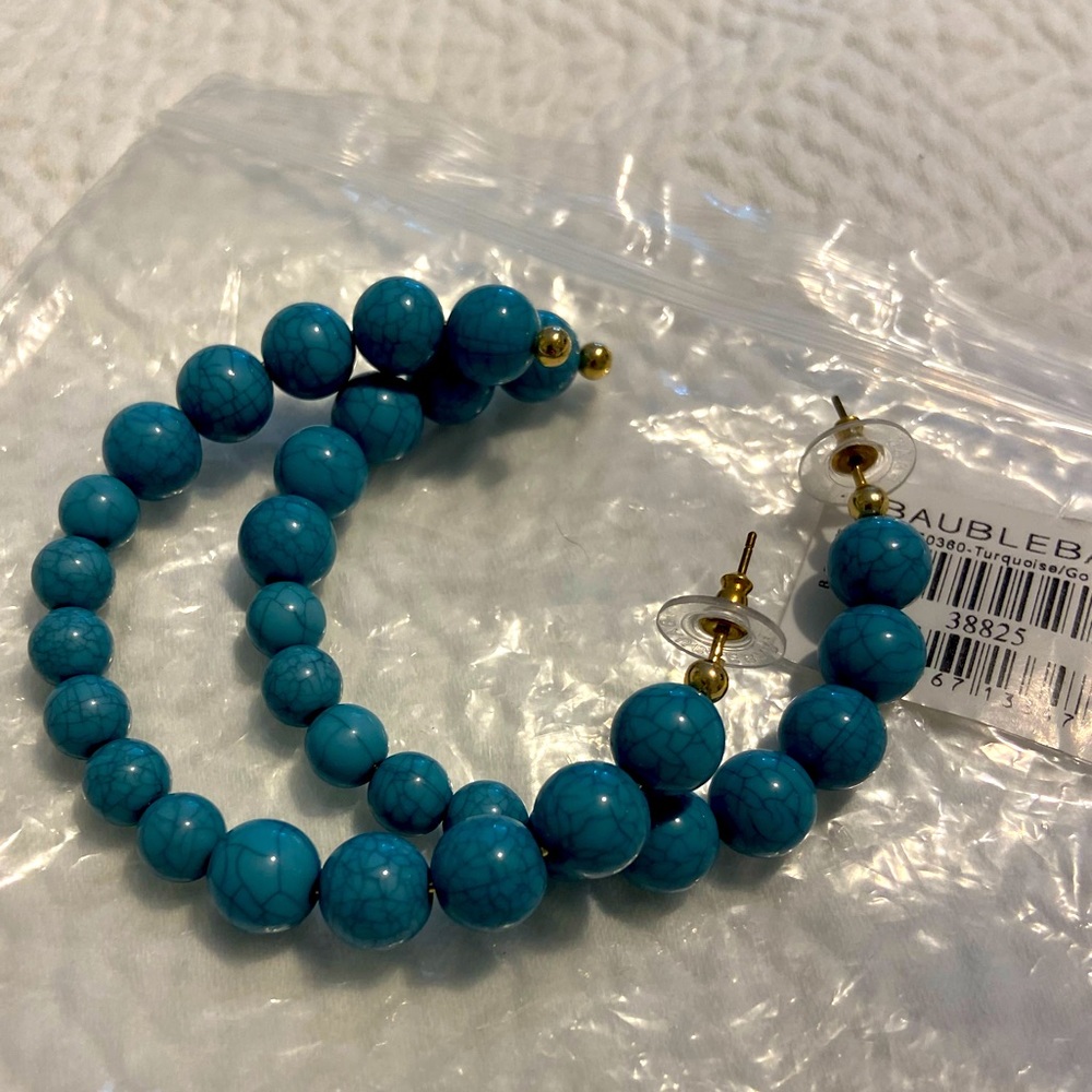 BAUBLEBAR Turquoise Hoops
